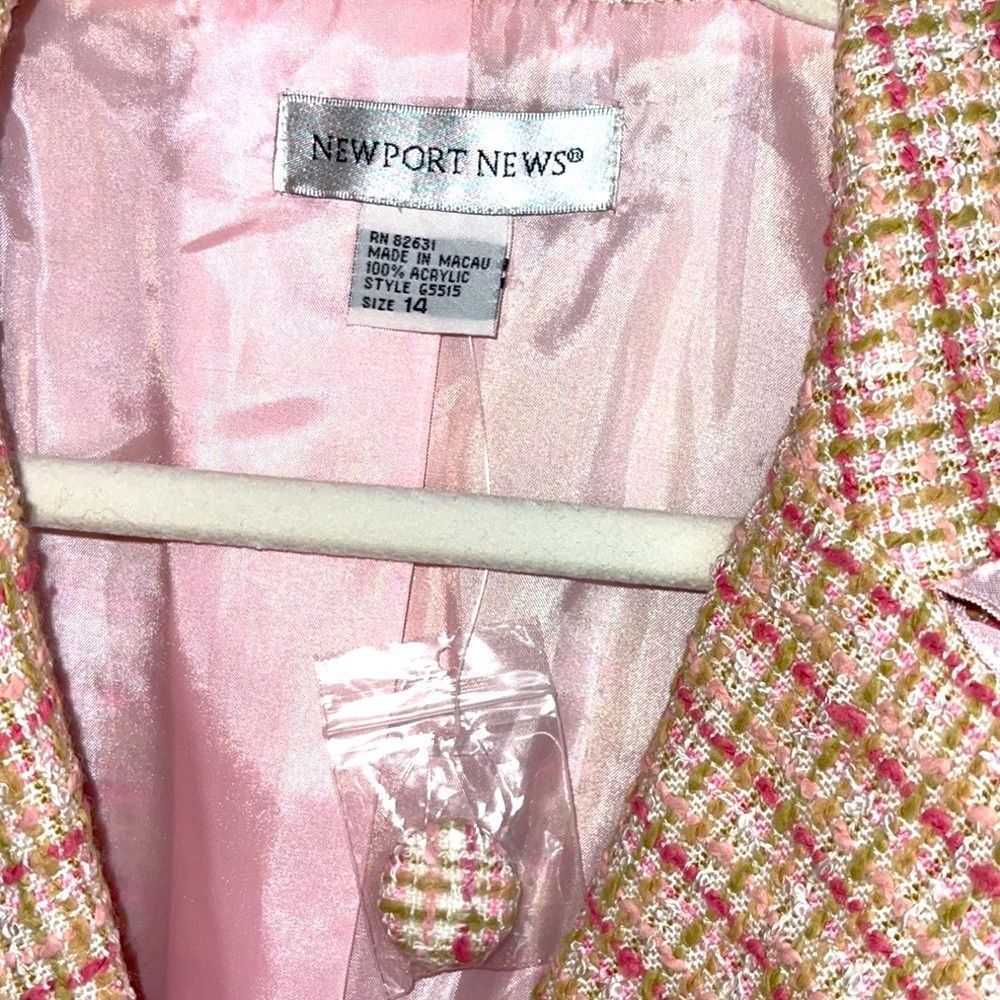 Newport news Tweed Ruffle hem long jacket and skirt set - Picture 6 of 11
